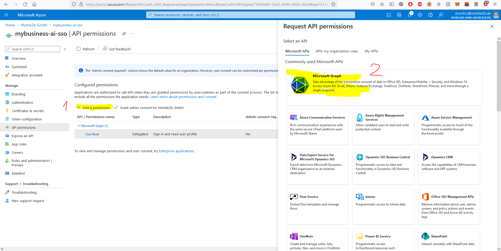 Azure AD SSO Step 8